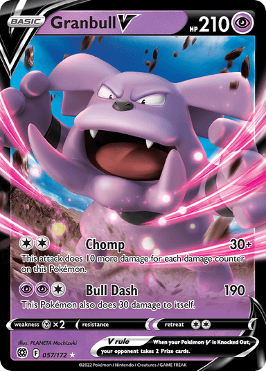 Carta Granbull V 57/172 do set Brilliant Stars — Pokémon TCG | Bynx