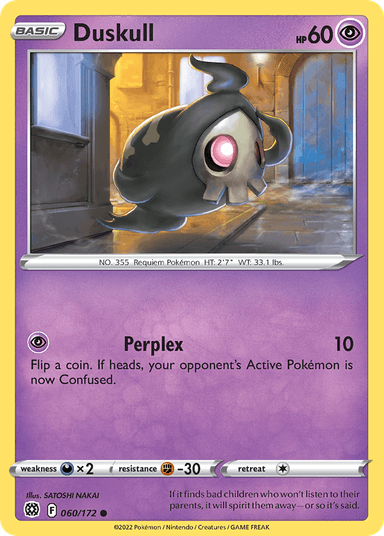 Carta Duskull 60/172 do set Brilliant Stars — Pokémon TCG | Bynx