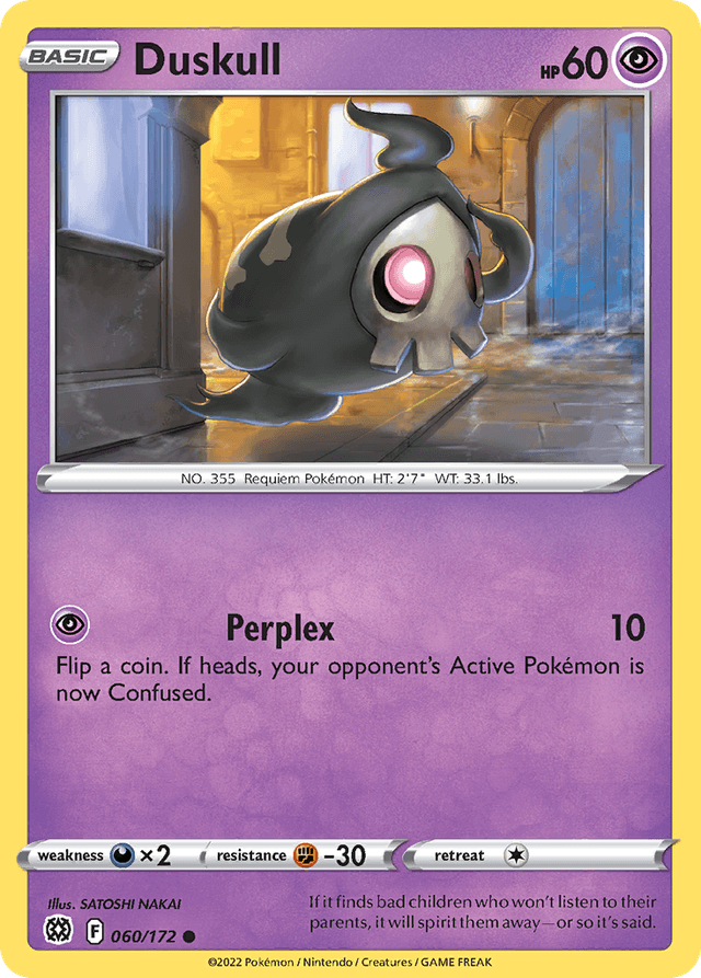 Carta Duskull 60/172 do set Brilliant Stars — Pokémon TCG | Bynx