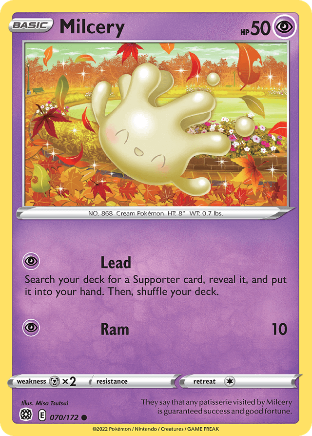 Carta Milcery 70/172 do set Brilliant Stars — Pokémon TCG | Bynx