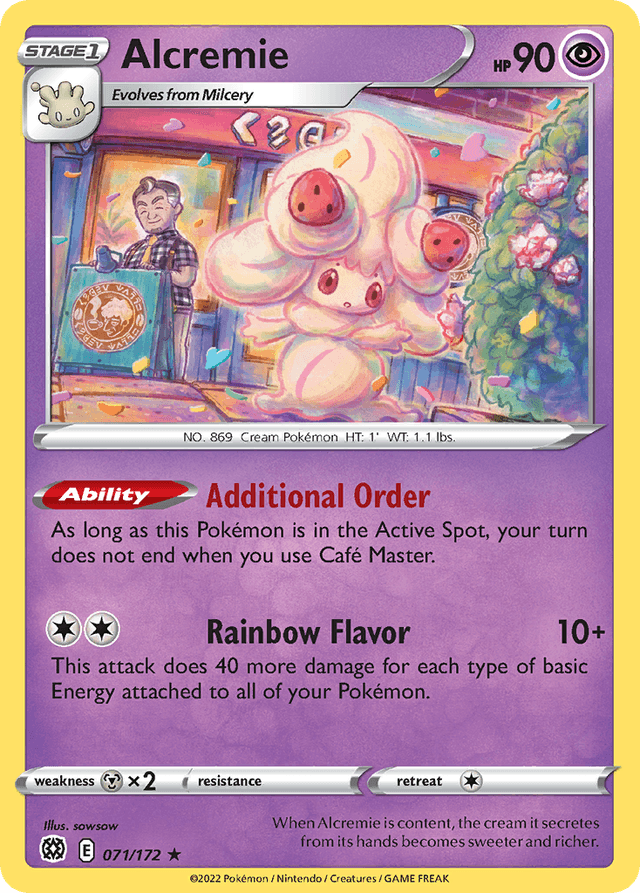Carta Alcremie 71/172 do set Brilliant Stars — Pokémon TCG | Bynx