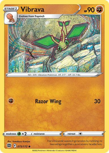Carta Vibrava 75/172 do set Brilliant Stars — Pokémon TCG | Bynx