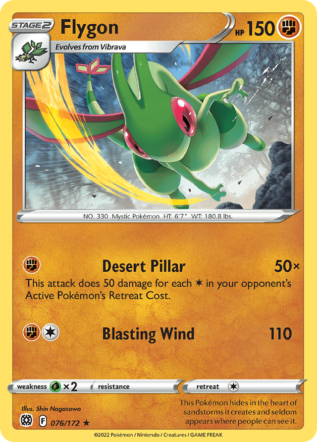 Carta Flygon 76/172 do set Brilliant Stars — Pokémon TCG | Bynx