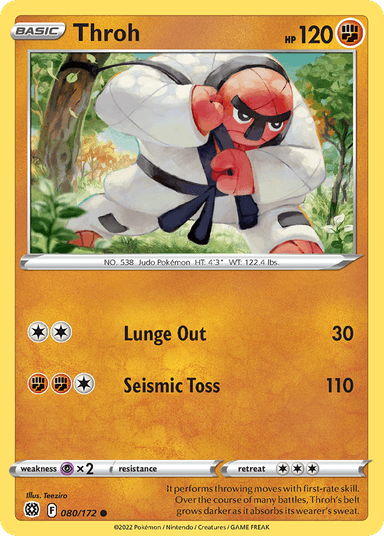 Carta Throh 80/172 do set Brilliant Stars — Pokémon TCG | Bynx