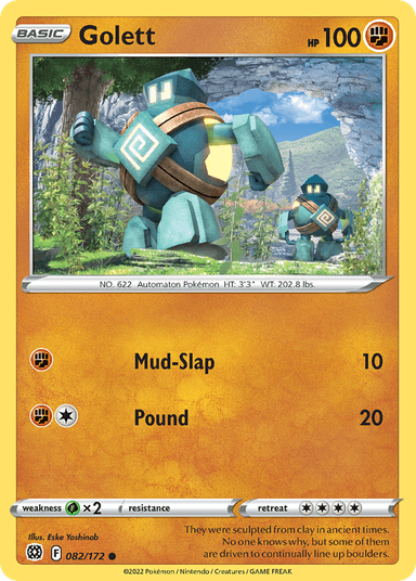 Carta Golett 82/172 do set Brilliant Stars — Pokémon TCG | Bynx