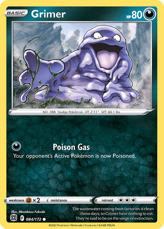 Carta Grimer 84/172 do set Brilliant Stars — Pokémon TCG | Bynx