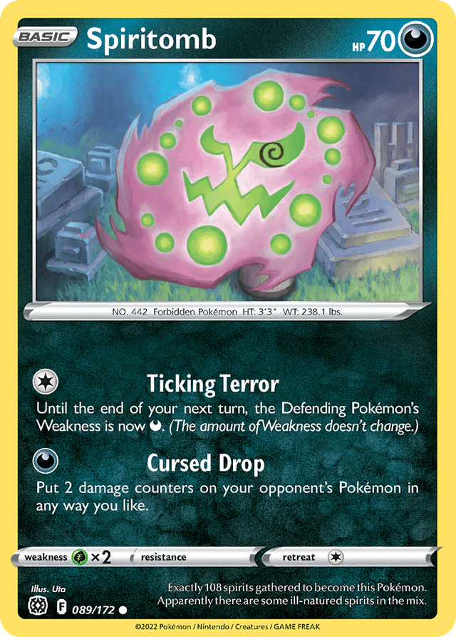 Carta Spiritomb 89/172 do set Brilliant Stars — Pokémon TCG | Bynx