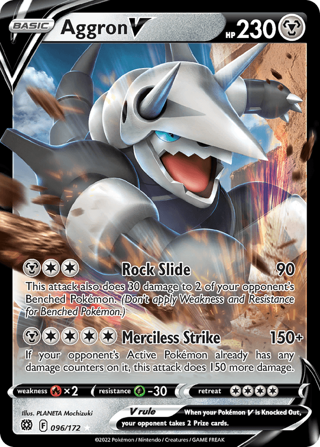 Carta Aggron V 96/172 do set Brilliant Stars — Pokémon TCG | Bynx