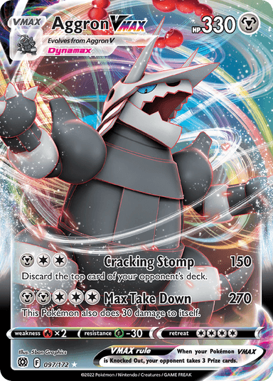 Carta Aggron VMAX 97/172 do set Brilliant Stars — Pokémon TCG | Bynx