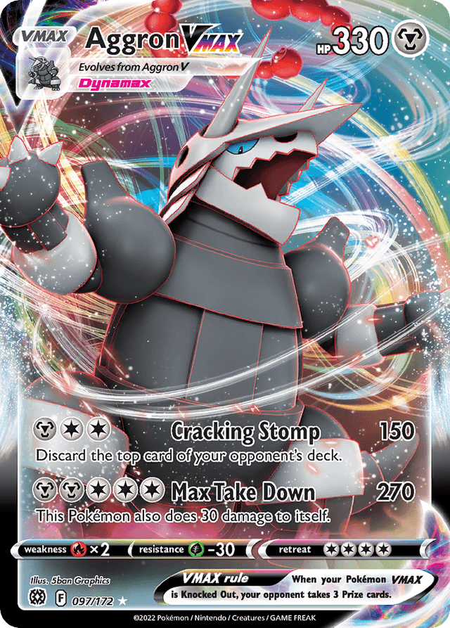 Carta Aggron VMAX 97/172 do set Brilliant Stars — Pokémon TCG | Bynx