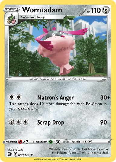 Carta Wormadam 98/172 do set Brilliant Stars — Pokémon TCG | Bynx
