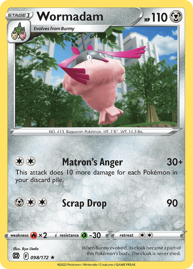 Carta Wormadam 98/172 do set Brilliant Stars — Pokémon TCG | Bynx
