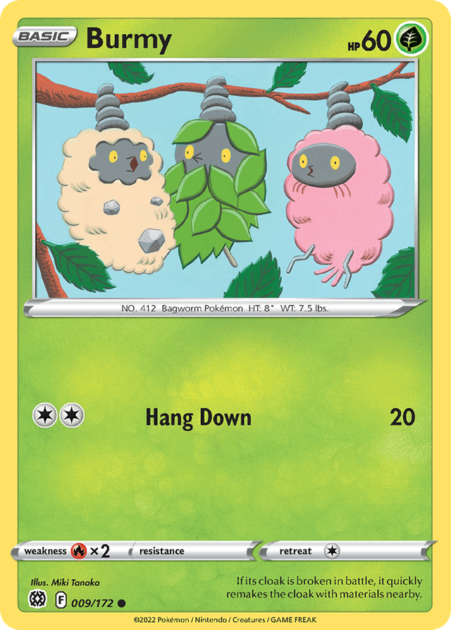 Carta Burmy 9/172 do set Brilliant Stars — Pokémon TCG | Bynx