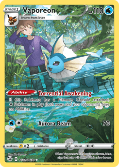 Vaporeon TG02 — Brilliant Stars Trainer Gallery