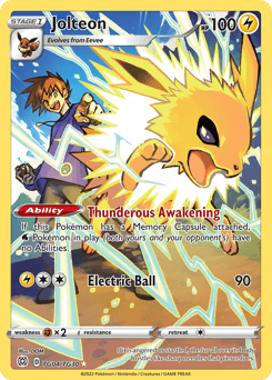 Jolteon TG04 — Brilliant Stars Trainer Gallery
