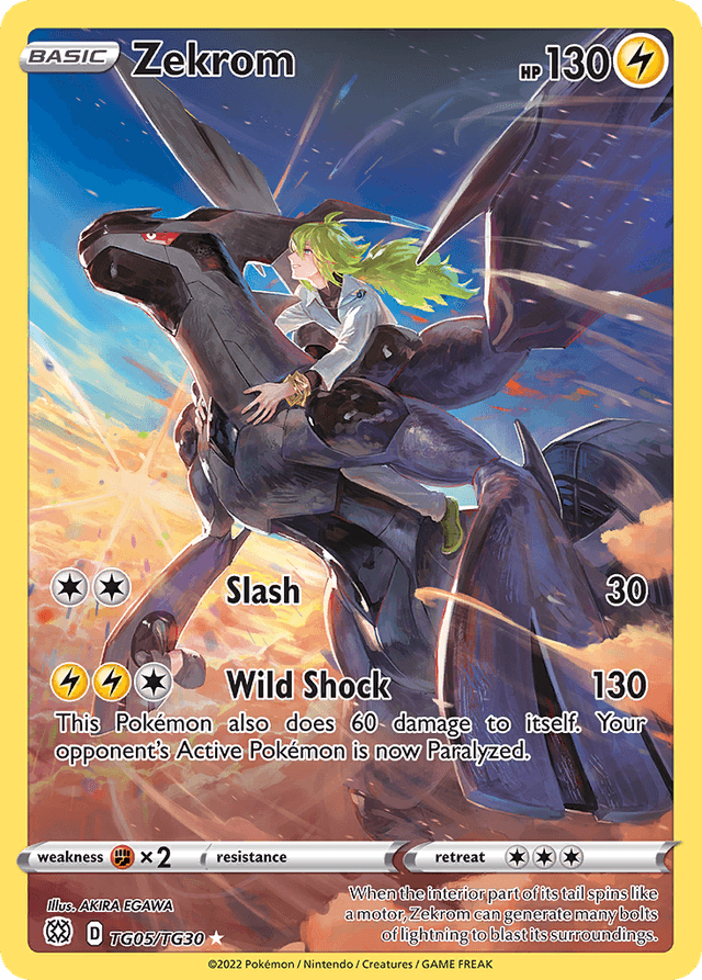 Carta Zekrom TG05/30 do set Brilliant Stars Trainer Gallery — Pokémon TCG | Bynx
