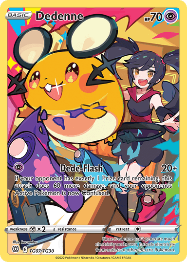 Carta Dedenne TG07/30 do set Brilliant Stars Trainer Gallery — Pokémon TCG | Bynx