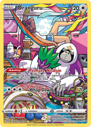Carta Oranguru TG12/30 do set Brilliant Stars Trainer Gallery — Pokémon TCG | Bynx