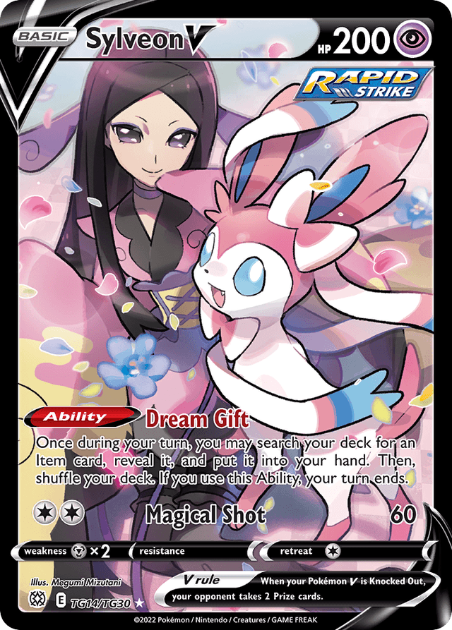Carta Sylveon V TG14/30 do set Brilliant Stars Trainer Gallery — Pokémon TCG | Bynx