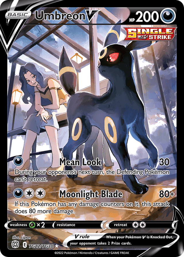 Carta Umbreon V TG22/30 do set Brilliant Stars Trainer Gallery — Pokémon TCG | Bynx