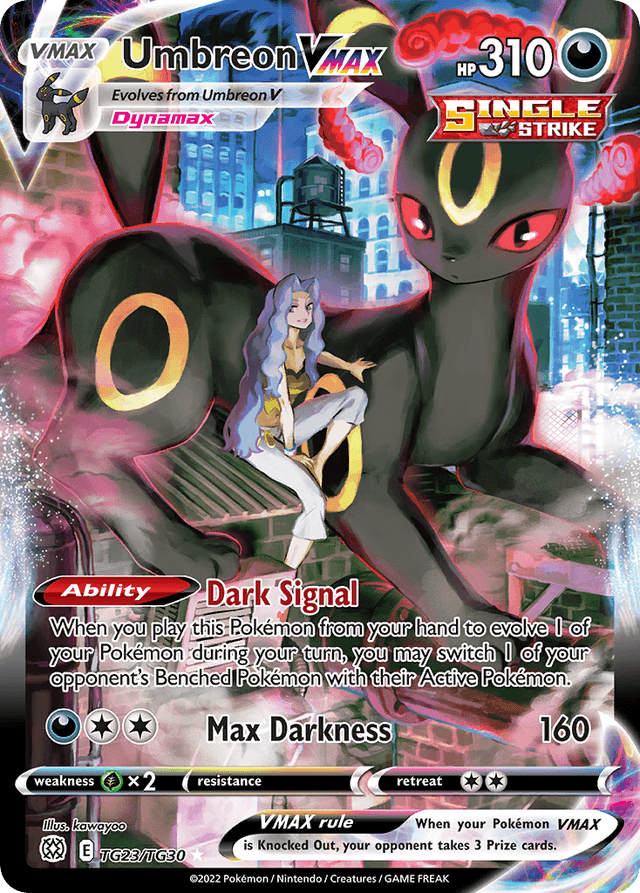 Carta Umbreon VMAX TG23/30 do set Brilliant Stars Trainer Gallery — Pokémon TCG | Bynx