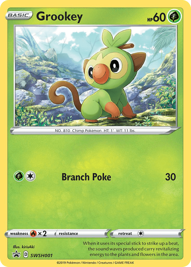 Carta Grookey SWSH001/307 do set SWSH Black Star Promos — Pokémon TCG | Bynx