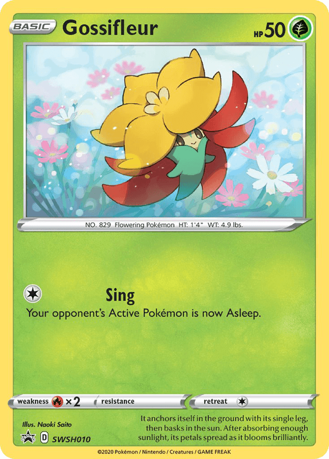 Carta Gossifleur SWSH010/307 do set SWSH Black Star Promos — Pokémon TCG | Bynx