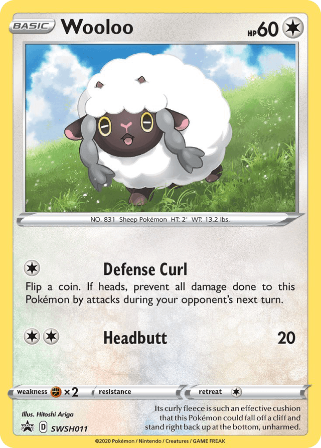 Carta Wooloo SWSH011/307 do set SWSH Black Star Promos — Pokémon TCG | Bynx
