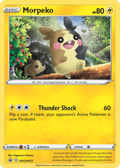 Carta Morpeko SWSH012/307 do set SWSH Black Star Promos — Pokémon TCG | Bynx