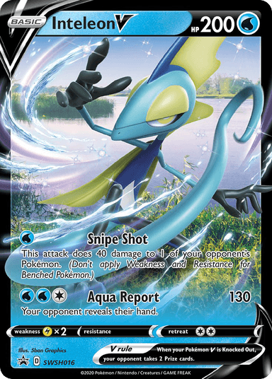 Carta Inteleon V SWSH016/307 do set SWSH Black Star Promos — Pokémon TCG | Bynx