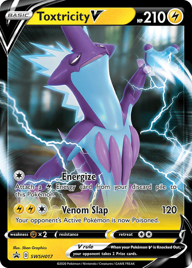 Carta Toxtricity V SWSH017/307 do set SWSH Black Star Promos — Pokémon TCG | Bynx