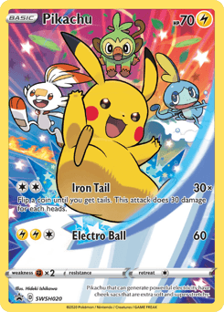 Pikachu SWSH020 — SWSH Black Star Promos