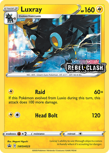 Carta Luxray SWSH023/307 do set SWSH Black Star Promos — Pokémon TCG | Bynx