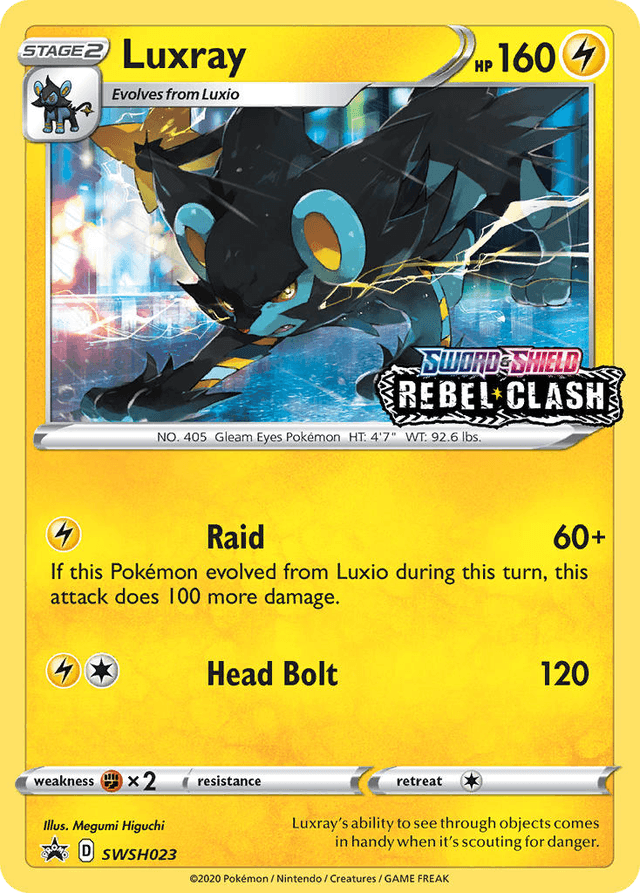 Carta Luxray SWSH023/307 do set SWSH Black Star Promos — Pokémon TCG | Bynx