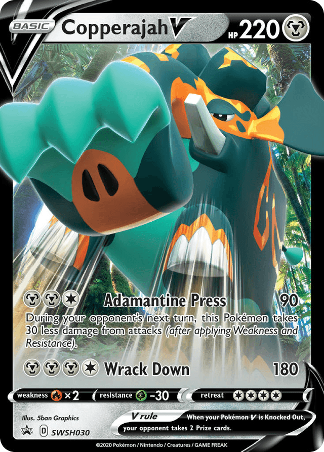 Carta Copperajah V SWSH030/307 do set SWSH Black Star Promos — Pokémon TCG | Bynx