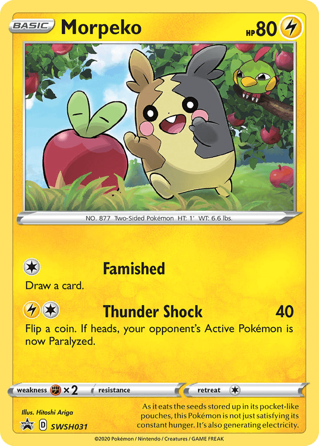 Carta Morpeko SWSH031/307 do set SWSH Black Star Promos — Pokémon TCG | Bynx