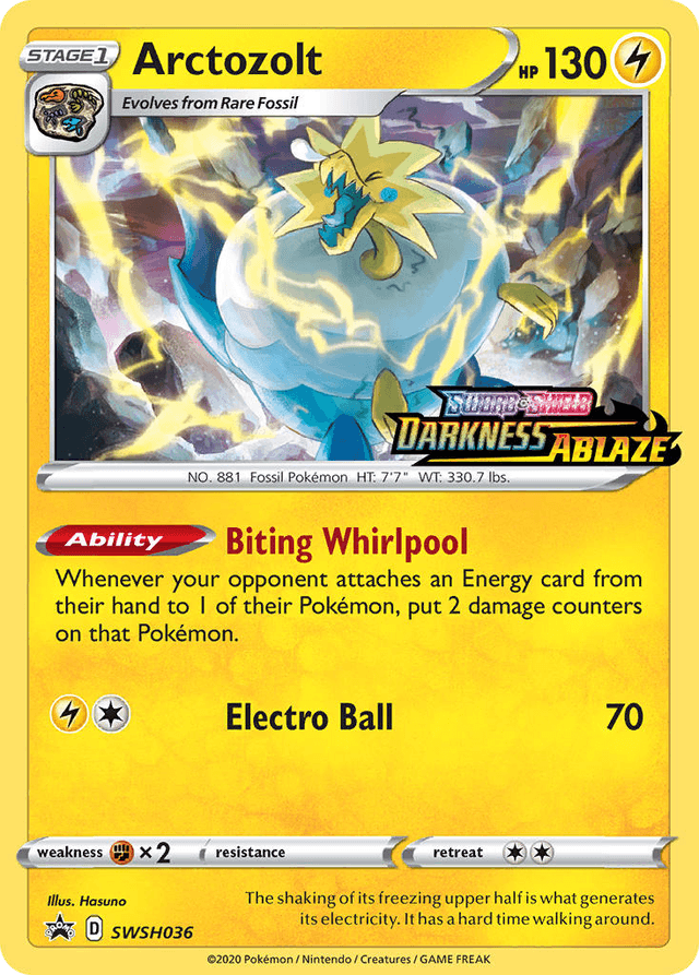Carta Arctozolt SWSH036/307 do set SWSH Black Star Promos — Pokémon TCG | Bynx