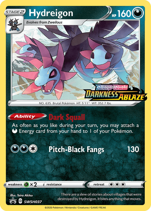 Carta Hydreigon SWSH037/307 do set SWSH Black Star Promos — Pokémon TCG | Bynx