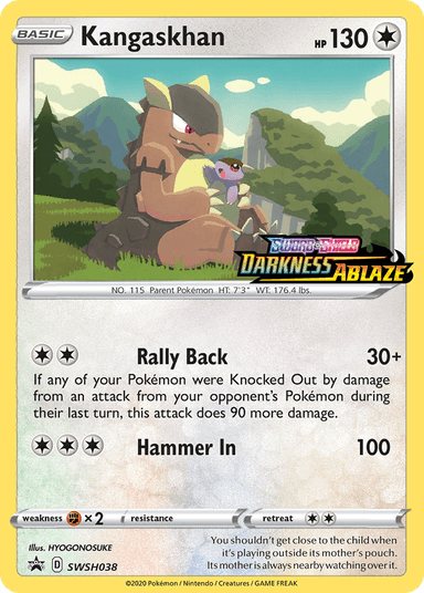Carta Kangaskhan SWSH038/307 do set SWSH Black Star Promos — Pokémon TCG | Bynx