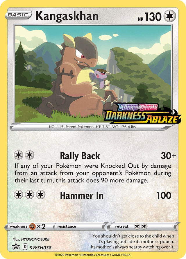 Carta Kangaskhan SWSH038/307 do set SWSH Black Star Promos — Pokémon TCG | Bynx