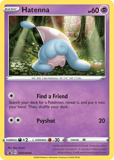 Carta Hatenna SWSH040/307 do set SWSH Black Star Promos — Pokémon TCG | Bynx