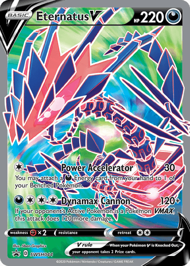 Carta Eternatus V SWSH044/307 do set SWSH Black Star Promos — Pokémon TCG | Bynx