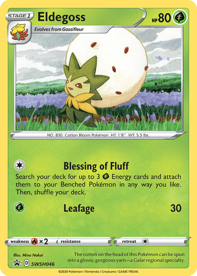 Carta Eldegoss SWSH046/307 do set SWSH Black Star Promos — Pokémon TCG | Bynx