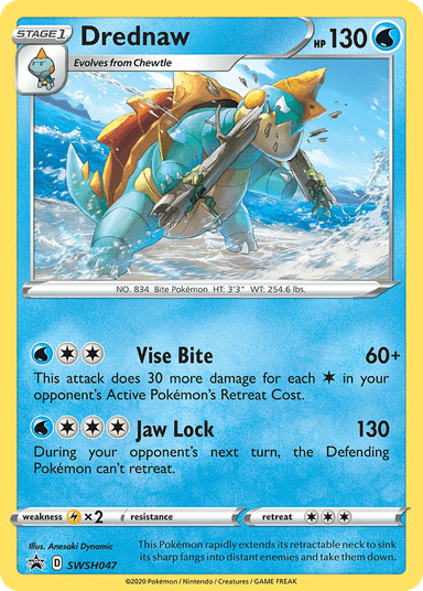Carta Drednaw SWSH047/307 do set SWSH Black Star Promos — Pokémon TCG | Bynx
