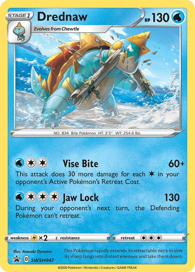 Carta Drednaw SWSH047/307 do set SWSH Black Star Promos — Pokémon TCG | Bynx