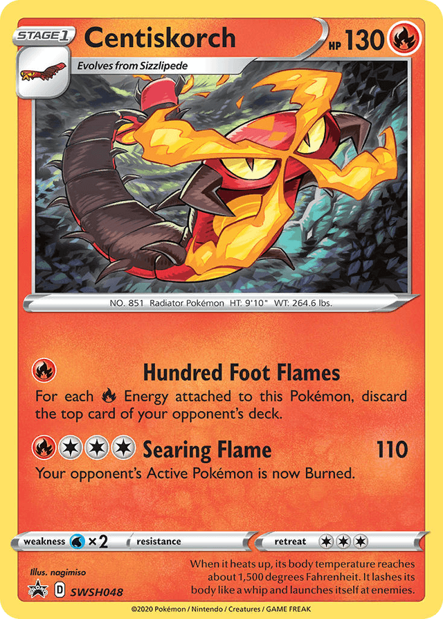 Carta Centiskorch SWSH048/307 do set SWSH Black Star Promos — Pokémon TCG | Bynx