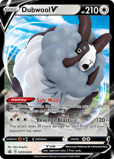 Carta Dubwool V SWSH049/307 do set SWSH Black Star Promos — Pokémon TCG | Bynx
