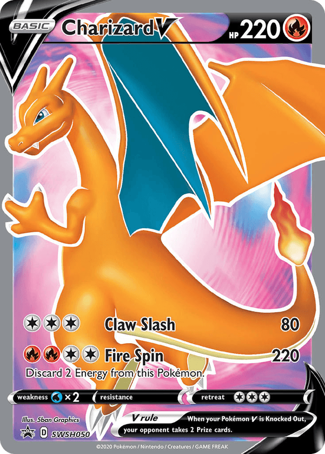 Carta Charizard V SWSH050/307 do set SWSH Black Star Promos — Pokémon TCG | Bynx