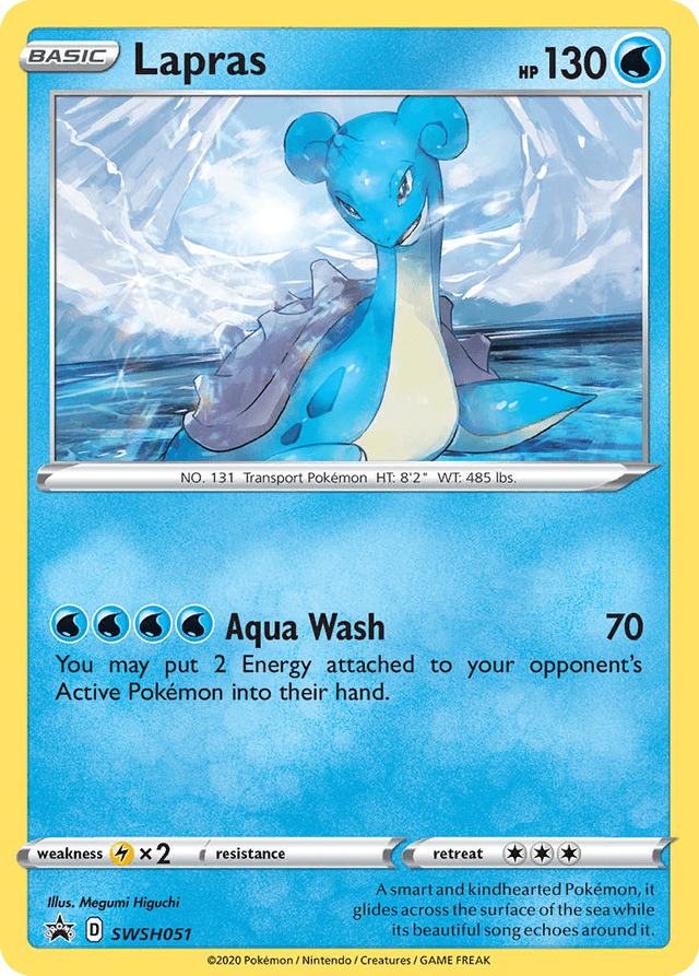 Carta Lapras SWSH051/307 do set SWSH Black Star Promos — Pokémon TCG | Bynx
