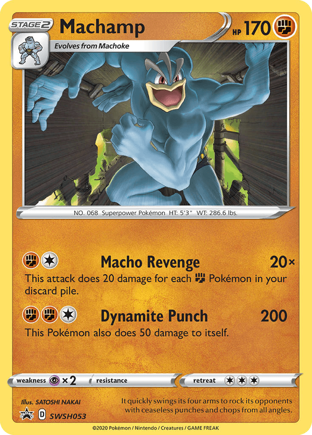 Carta Machamp SWSH053/307 do set SWSH Black Star Promos — Pokémon TCG | Bynx